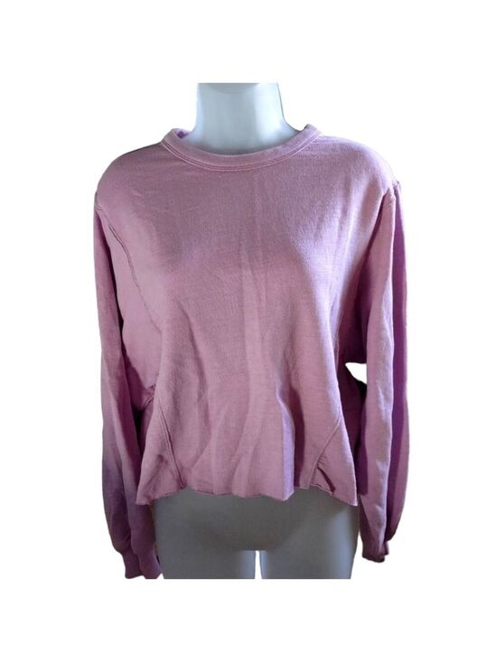 Universal Thread Tops - Universal Thread Sweater Cropped Lilac Purple Extra Small